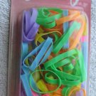 120 Goody Ouchless No Metal Elastics Wide Bright Neon Silicone Small Hair Bands