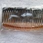 3 Plastic Classic Large 5" Inch Side Hair Comb Fashion Clear Black Amber Brown