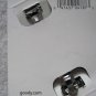 Goody Classics Plastic Open Double Oval Outline Solid Black Hair Barrette Metal