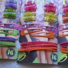 Goody Diva 16 Piece Mega Pack 2001 Inch Wide Plastic Jaw Claw Painted Snap Clips