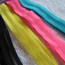 4 Goody Ouchless Yoga Fishnet Elastic Mesh Head Bands Net Hot Pink Blue Yellow