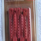 Goody Mosaic Plastic No Metal Burn Roller Clips Red 2006 Hair Curl Style Salon