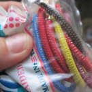 6 Goody 1990 U.S.A. Tinsel Woven With Metal Elastic Hair Bands Old Formula Mylar