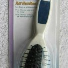 Goody Hot Handles Purse Cushion Hair Brush Smoothing Styler Blue Grip Smooth Tip