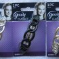 Interlocking Ring Chain Goody Plastic Hair Barrette Metal Back Silver Gold Black