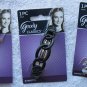 Interlocking Ring Chain Goody Plastic Hair Barrette Metal Back Silver Gold Black