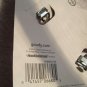 Interlocking Ring Chain Goody Plastic Hair Barrette Metal Back Silver Gold Black
