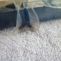Goody Anti Static Detangling Flat Base Hair Brush Metal Detangle 2001 Blue Grip