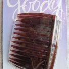 2 Goody Classics Translucent Brown Plastic Fashion Side Combs Kathy Allergy Safe
