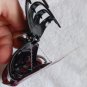 2 Goody Slideproof Large Black Tortoise Spider Octopus Plastic Jaw Claw Clips 3"