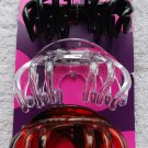3 Goody Slideproof Large Plastic Claw Clips Hair Jaw Curved Teeth Stay Put Grip