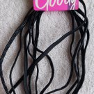 6 Black Goody Thin Elastic Stay Put Slide Proof Hold Secure Fit Hair Head Bands