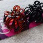 2 Goody Octopus Spider Slideproof Claw Clips Hair Jaw Plastic Lily Black Brown