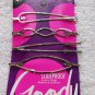 4 Goody Slideproof Decorative Wavy Open Oval Design Bobby Slide Hair Pins Metal