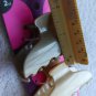 2 Goody Slideproof Inner Teeth Medium Claw Clips Hair Jaw Plastic GoldTan Blonde