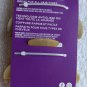 2 Goody Slideproof Inner Teeth Medium Claw Clips Hair Jaw Plastic GoldTan Blonde