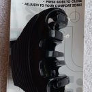 Scunci Adjustable Teeth Pinch Hinge Black Plastic Claw Hair Clip Jaw Wingless