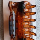 Scunci Thick Hair No Slip Grip All Day Strong Hold Brown Plastic Jaw Claw Clip