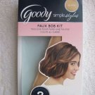 Goody Simple Styles Hair Faux Bob Kit 3 Easy Steps 10 Bobby Pins Blonde Light