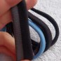 6 Scunci No Damage Large Soft Fabric No Metal Ponytail Elastic Hair Bands Dark