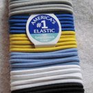 Greek Isles 30 Goody Ouchless No Metal Rubber Elastics Ponytailer Hair Bands 4mm