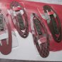 6 Goody Stay Put Slide Proof Hair Snap Clips Secure Hold Fit Pink Red Contour