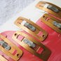 8 Goody Stay Put Slide Proof Hair Snap Clips Secure Hold Fit Bronze Red Contour