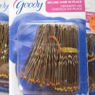 100 Metal Styling Hold It Secure Hair Pins Goody Coated Pin Blend Black Ball Tip