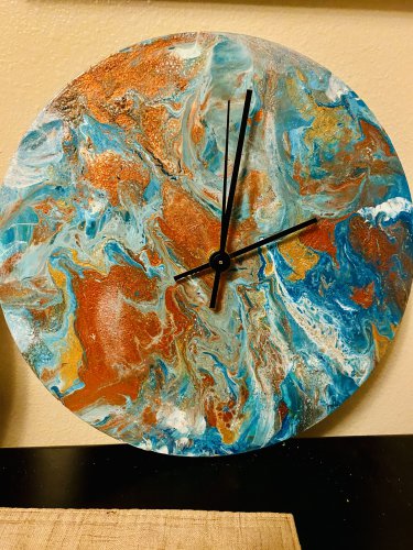 Abstract Acrylic Clock