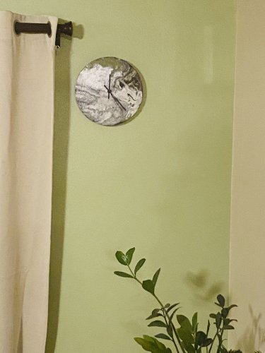 Natural Acrylic Clock