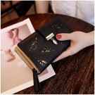 Women Long Wallet Gold Hollow Leaves Pouch Handbag Coin Card Holders New