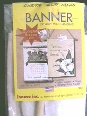 Banner craft kit create banners with paints needlepoint, etc