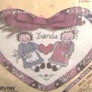 Cross stitch kit Friends Janlynn rag wrap design