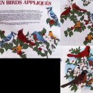 Cranston prints Garden Birds fabric appliques cardinals blue jays plus Cranston prints Garden Birds fabric appliques cardinals blue jays plus