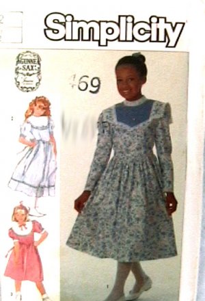 Simplicity  7401 Guinne Sax sewing pattern dress girls sz 12 uncut
