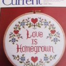 Current Cross Stitch embroidery kit Love Is Homegrown
