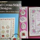 Cross stitch book samplers & home decor Current birth sampler floral designs