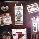 Cross stitch leaflet Country Noel Christmas patterns by Dimensions 4 designs