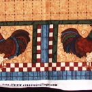 Cranston Print Works fabric rooster appliques 100% cotton Cranston Print Works fabric rooster appliques 100% cotton