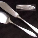 Oneida Adam silverplate jelly spoon butter knife 1917 Adams Community Plate