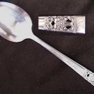 Oneida Coronation silverplate sugar spoon monogram D Oneida Coronation silverplate sugar spoon monogram D
