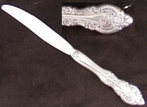 Oneida Silver Artistry silverplate spoon salad fork hollow handle knife 1965
