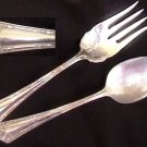 Rogers Fair Oak silverplate 1913 meat fork and spoon Fair Oaks IS