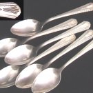 Rogers Ivanhoe silverplate 1936 6 teaspoons silver plate flatware