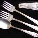 Rogers Legion Silverplate 1931 jelly spoon & forks silver plate flatware