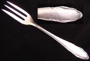 William Fraser silverplate fork marked WM90 flatware