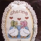 Cross Stitch kit Paragon Country Collection Sharing is Caring sealed