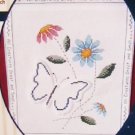 Cross stitch kit All Creatures Great and Small butterfly & flowers banner by Plaid Cross stitch kit All Creatures Great and Small butterfly & flowers banner by Plaid