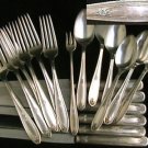 Oneida Belford silverplate flatware 19 pcs 6 knives spoons forks 1930 Carlton silver plate