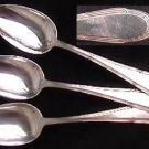 WMF silverplate 90 outline edge with X's WMF9 flatware 3 serving spoons